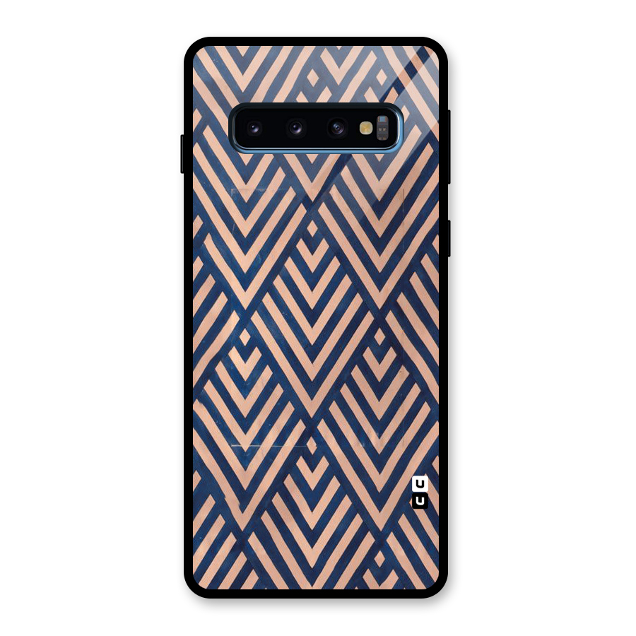 Blue Peach Glass Back Case for Galaxy S10