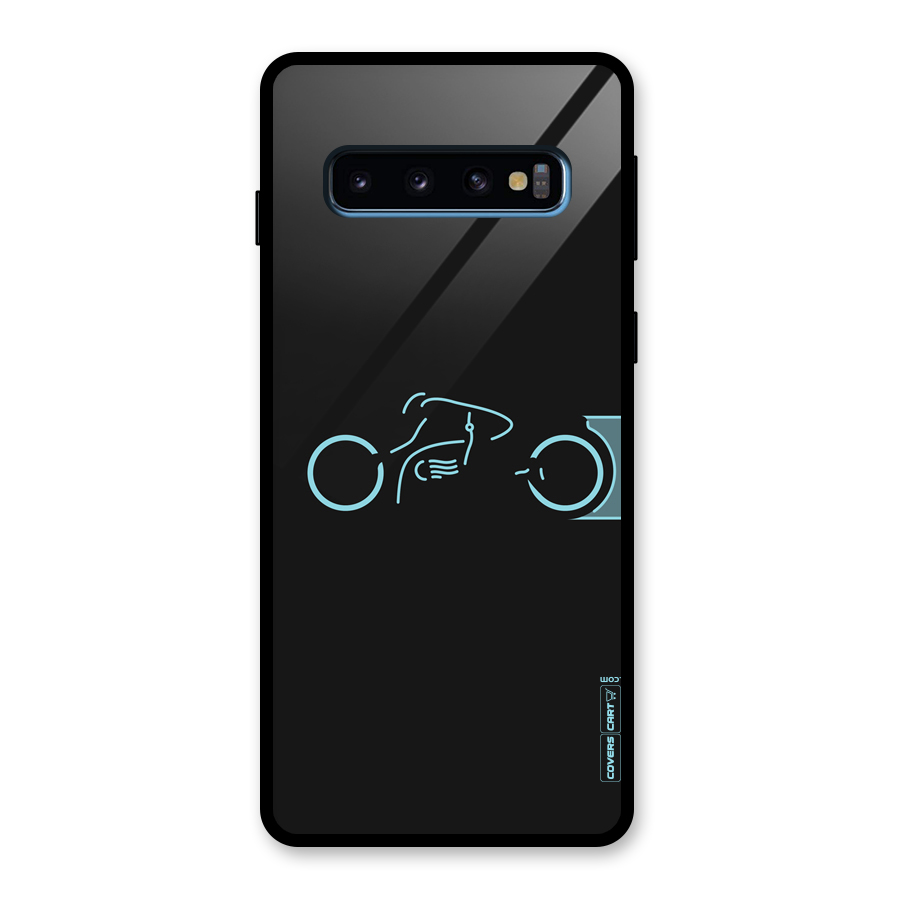 Blue Ride Glass Back Case for Galaxy S10