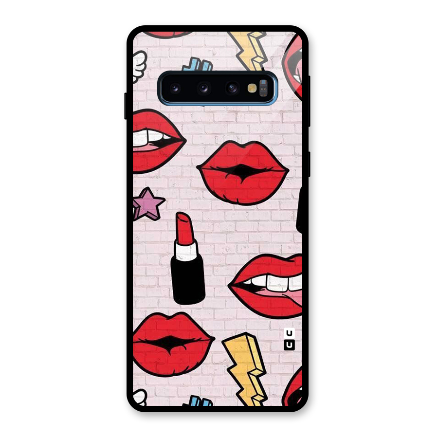 Bold Red Glass Back Case for Galaxy S10