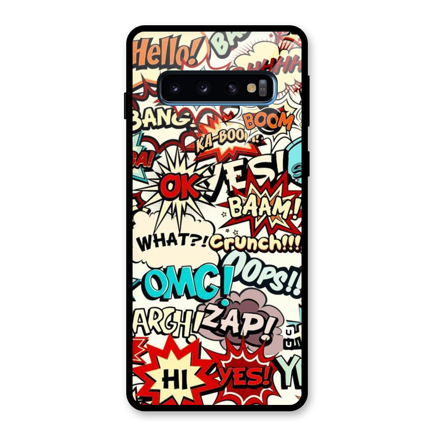 Boom Zap Glass Back Case for Galaxy S10