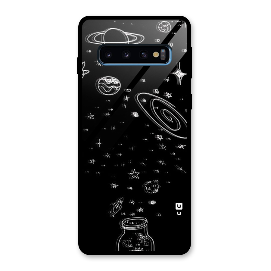 Bottle Of Stars Glass Back Case for Galaxy S10