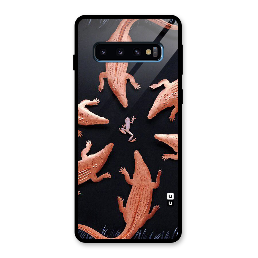 Brave Frog Glass Back Case for Galaxy S10