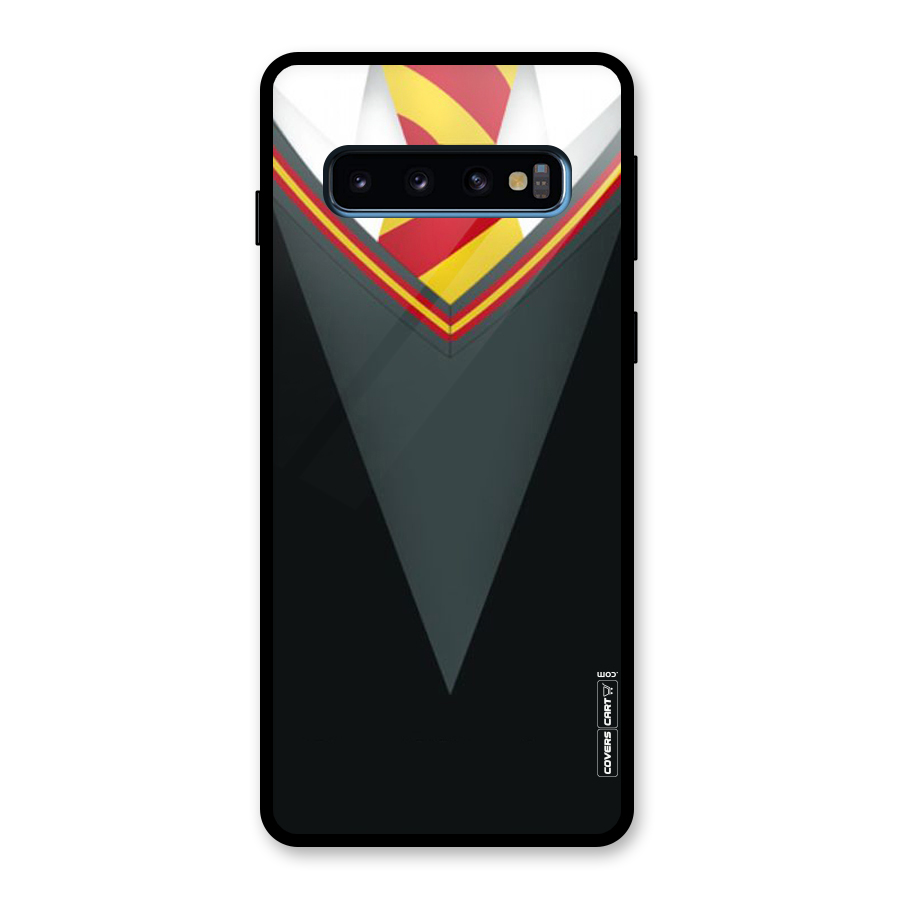 Brave Heart Glass Back Case for Galaxy S10