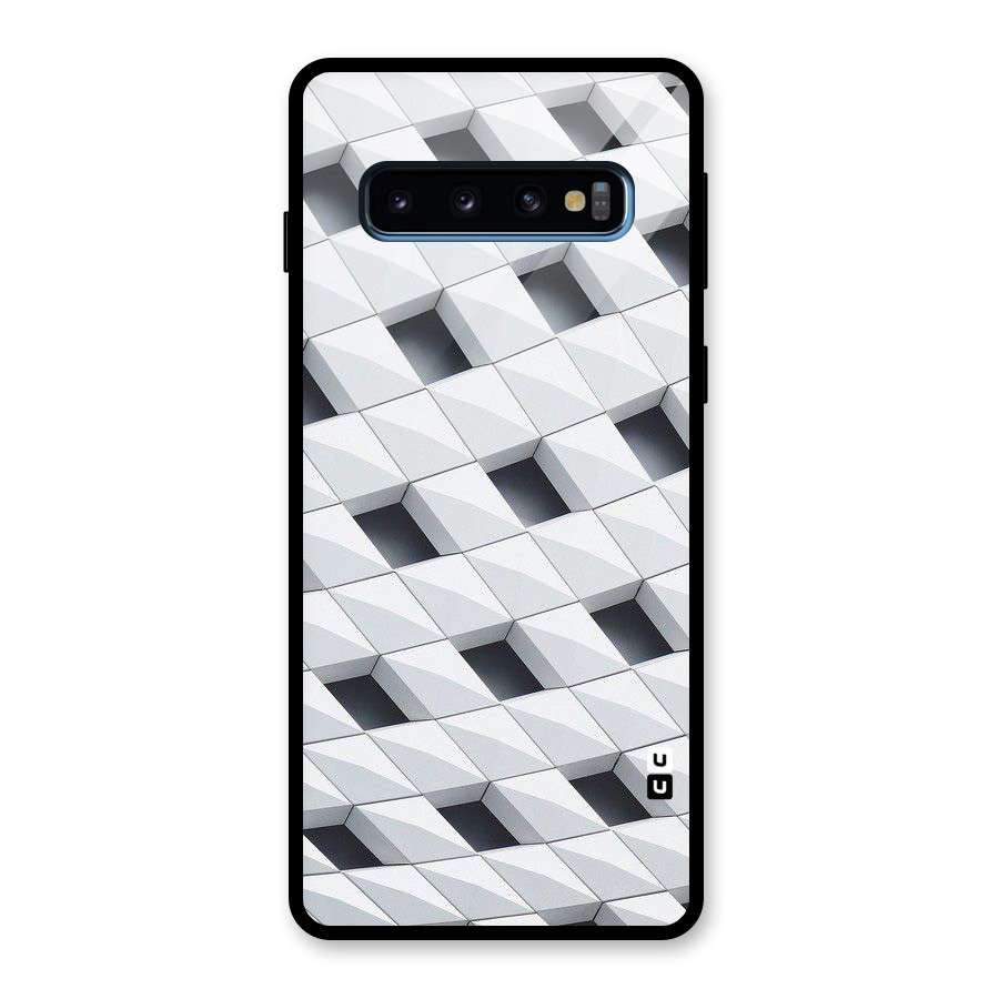 Building Pattern Glass Back Case for Galaxy S10