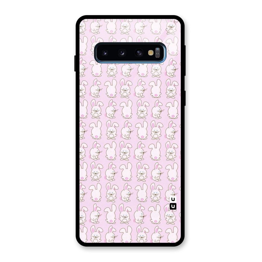 Bunny Cute Glass Back Case for Galaxy S10