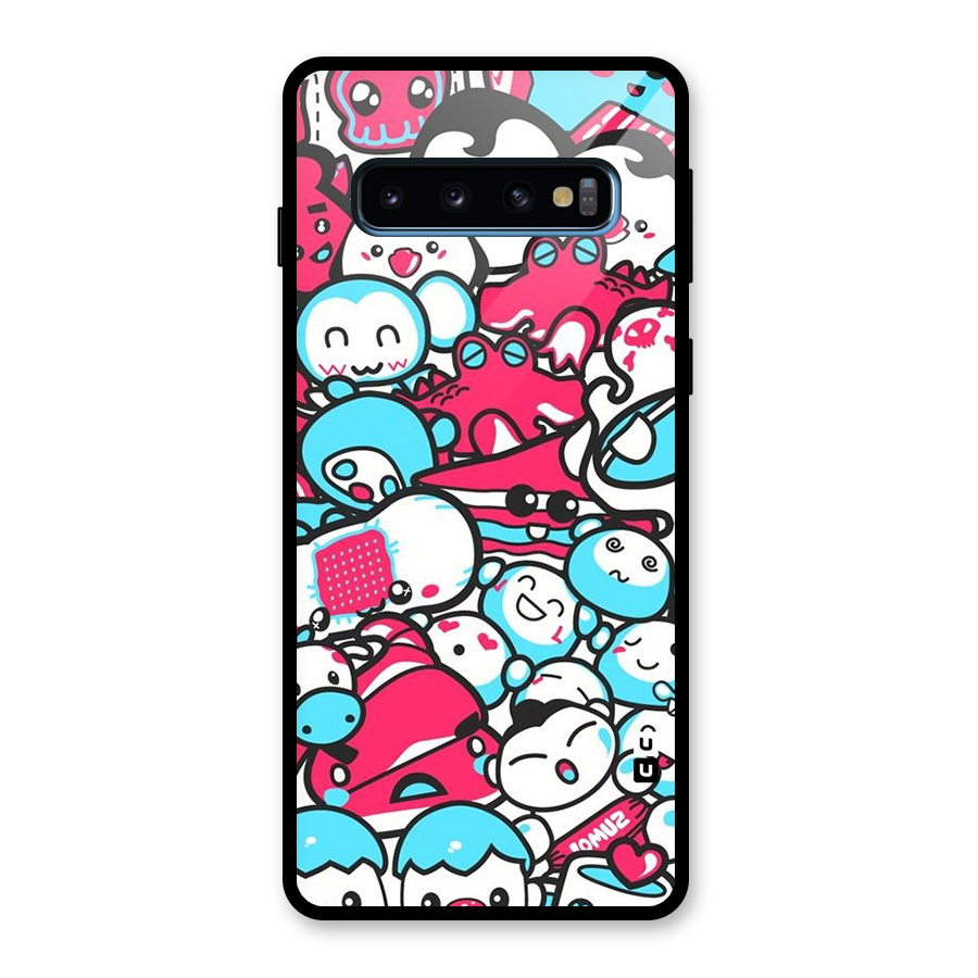 Bunny Quirk Glass Back Case for Galaxy S10