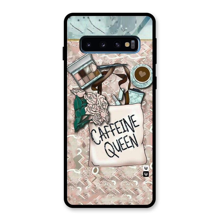 Caffeine Queen Glass Back Case for Galaxy S10