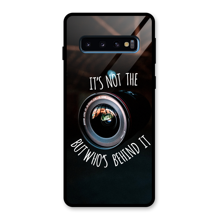 Camera Quote Glass Back Case for Galaxy S10