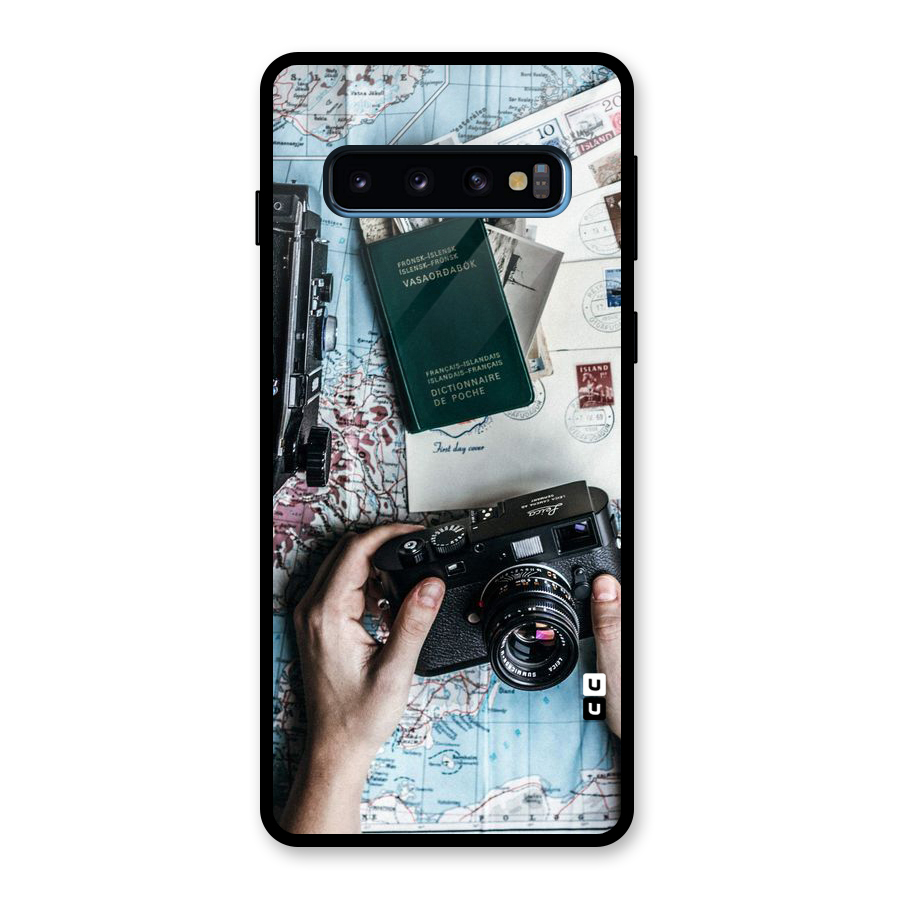 Camera and Postcards Glass Back Case for Galaxy S10