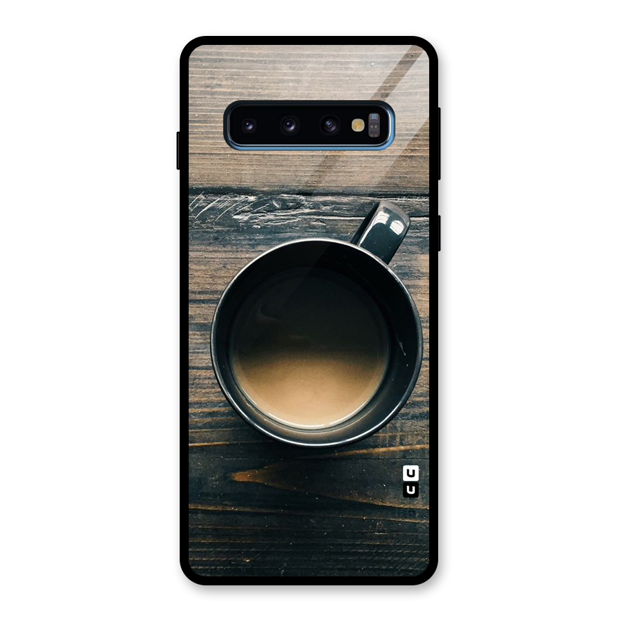 Chai On Wood Glass Back Case for Galaxy S10