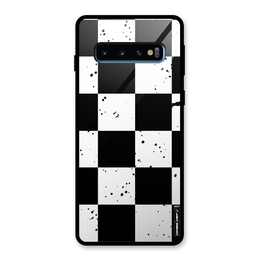 Check Mate Glass Back Case for Galaxy S10