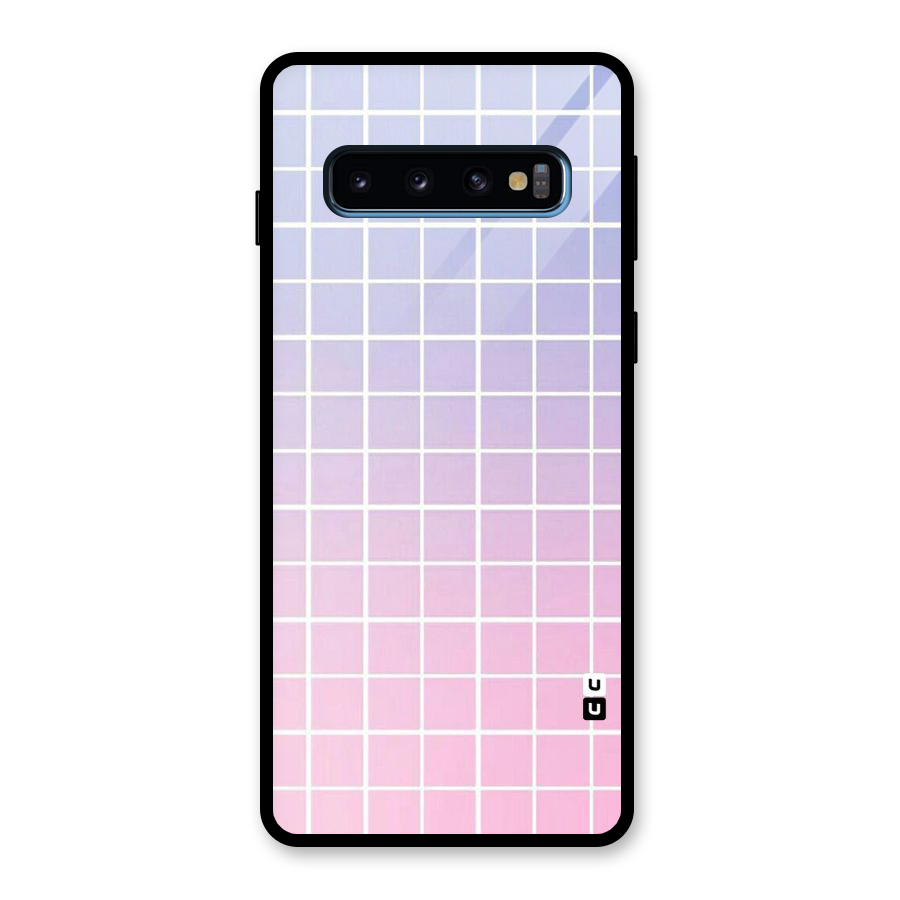 Check Shades Glass Back Case for Galaxy S10