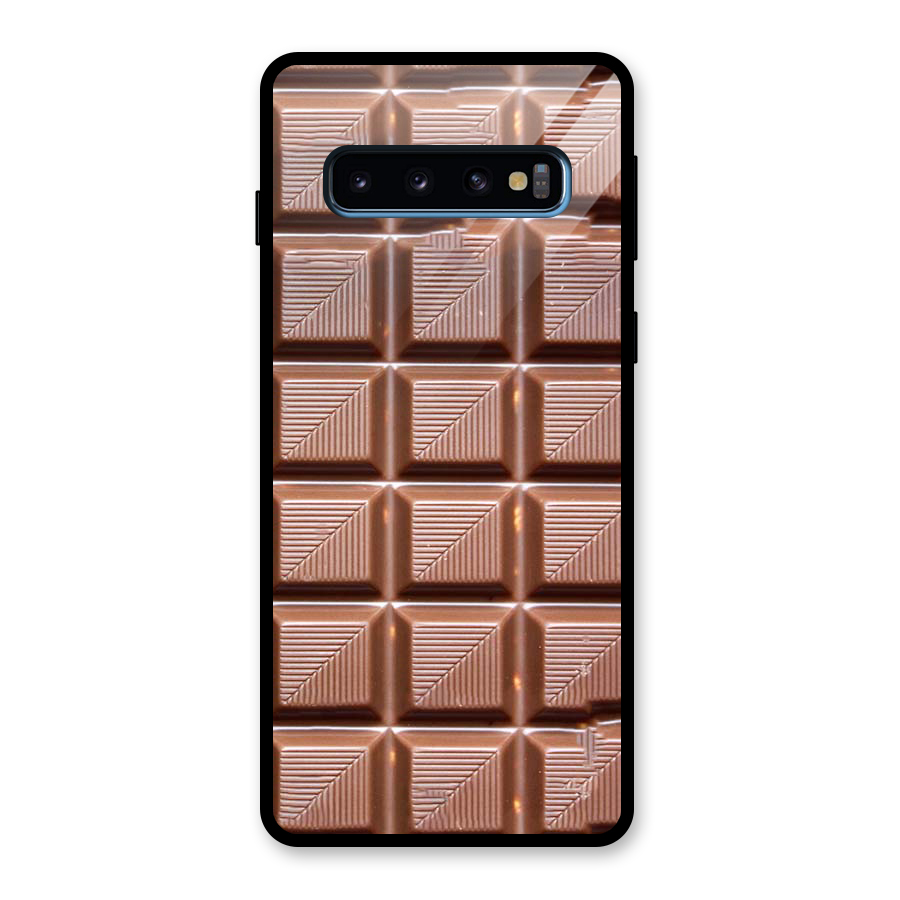 Chocolate Tiles Glass Back Case for Galaxy S10