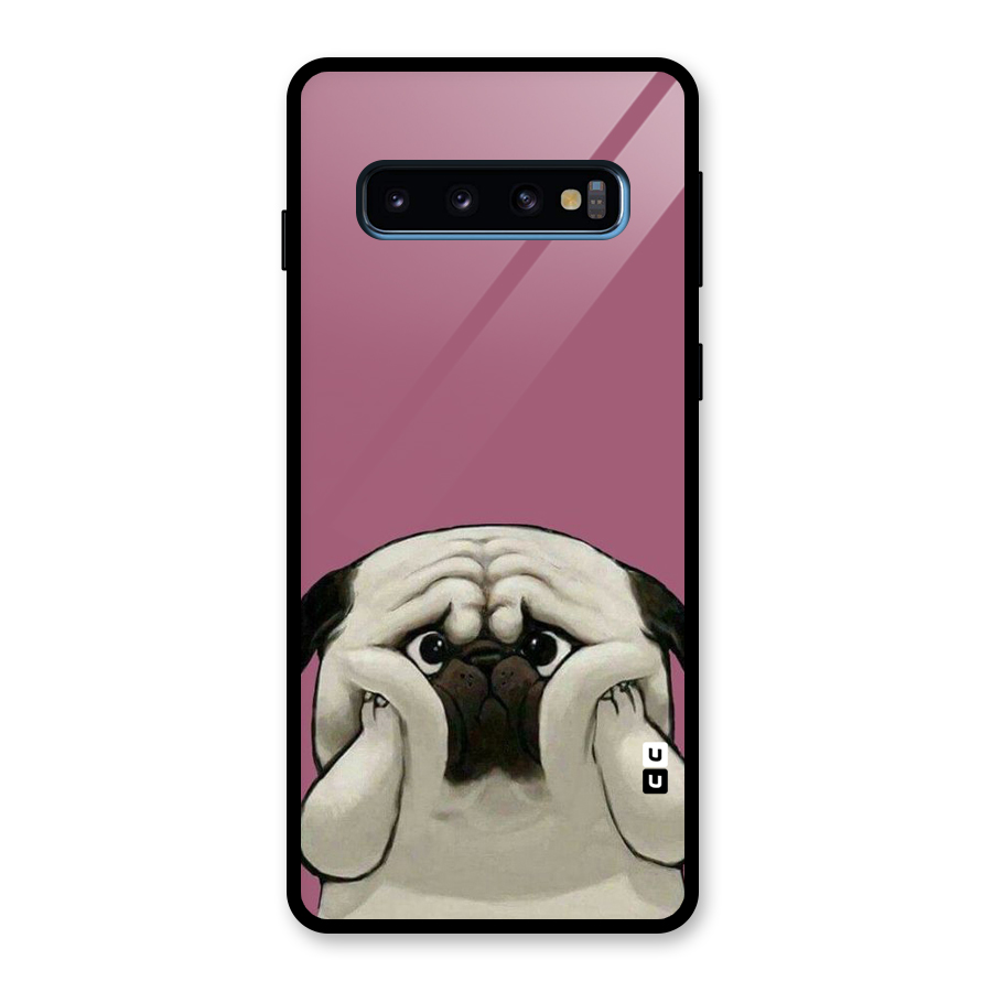 Chubby Doggo Glass Back Case for Galaxy S10
