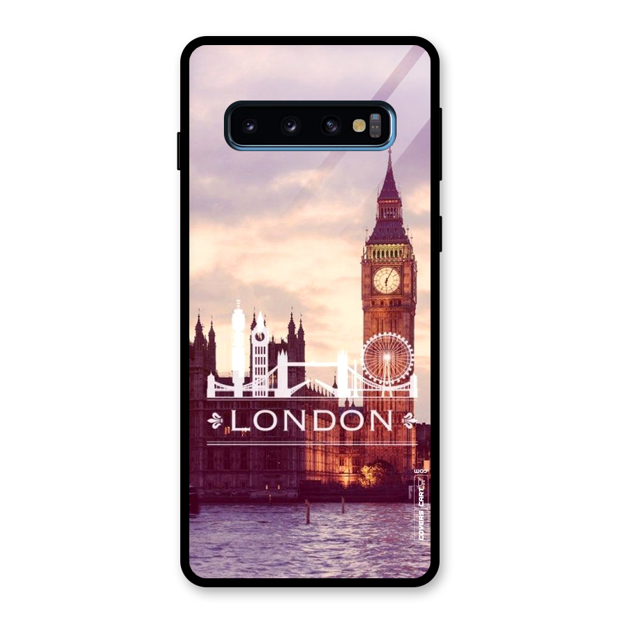 City Tower Glass Back Case for Galaxy S10