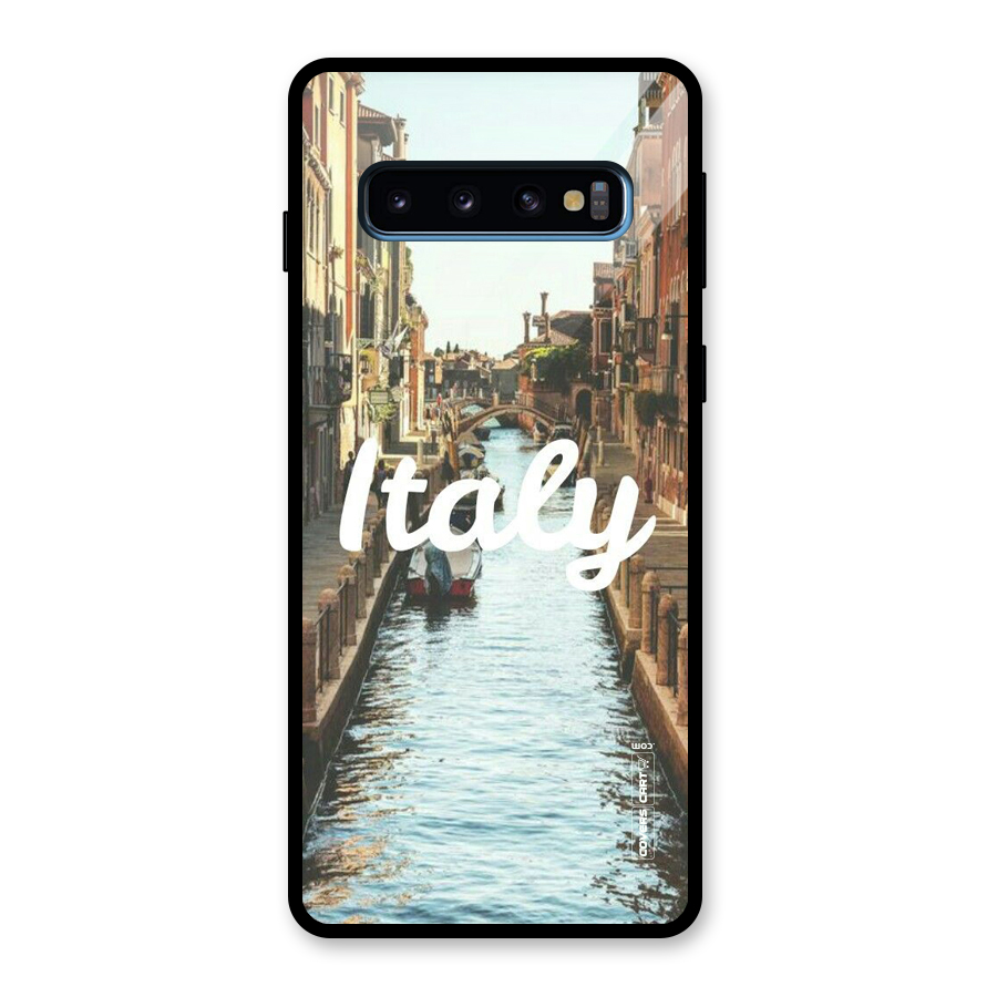 City Travel Glass Back Case for Galaxy S10