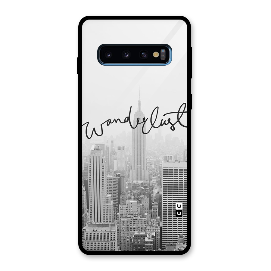 City Wanderlust Monochrome Glass Back Case for Galaxy S10