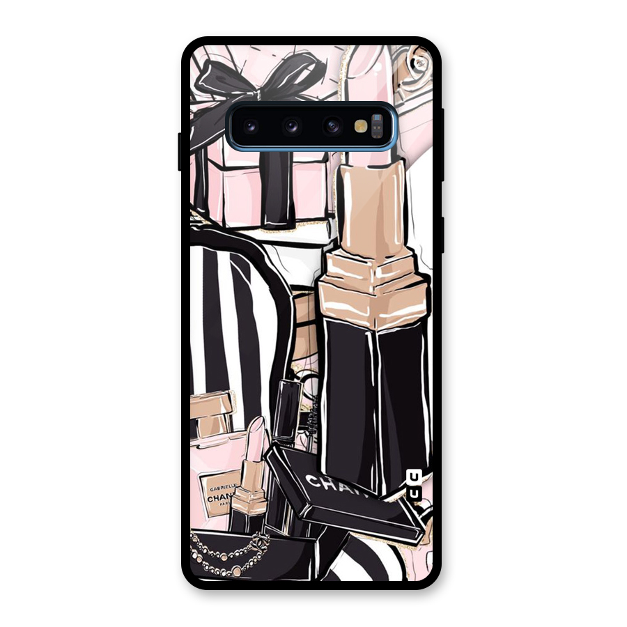 Class Girl Design Glass Back Case for Galaxy S10