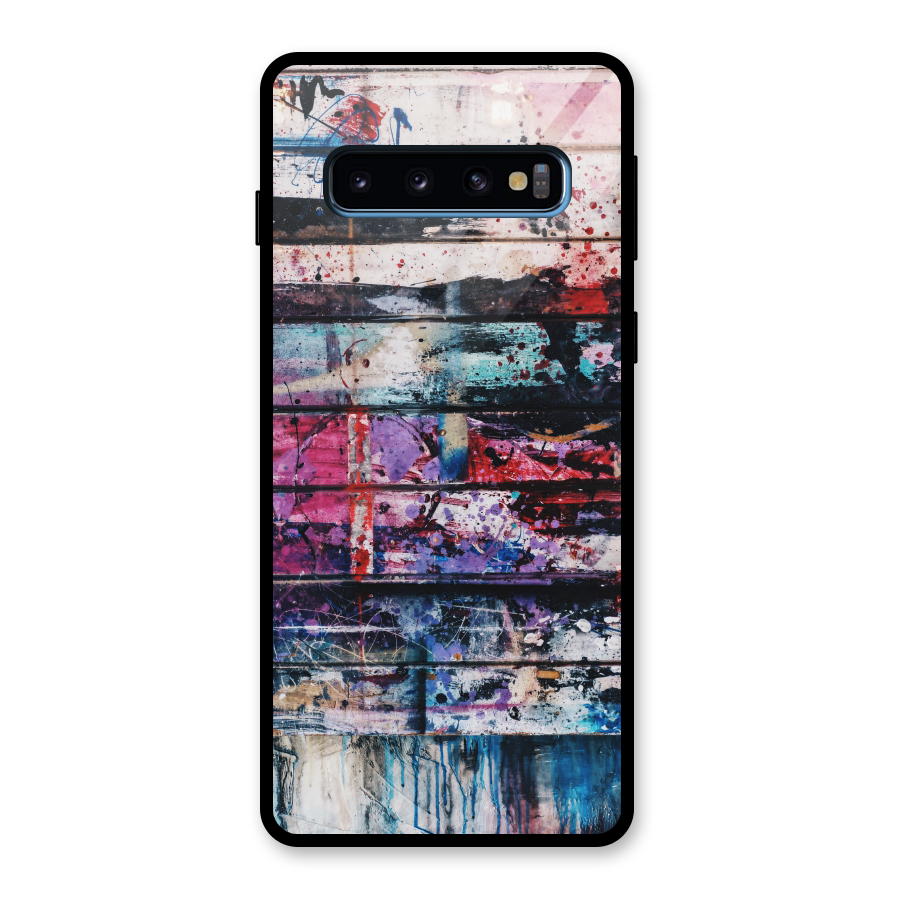 Classic Art Splash Glass Back Case for Galaxy S10