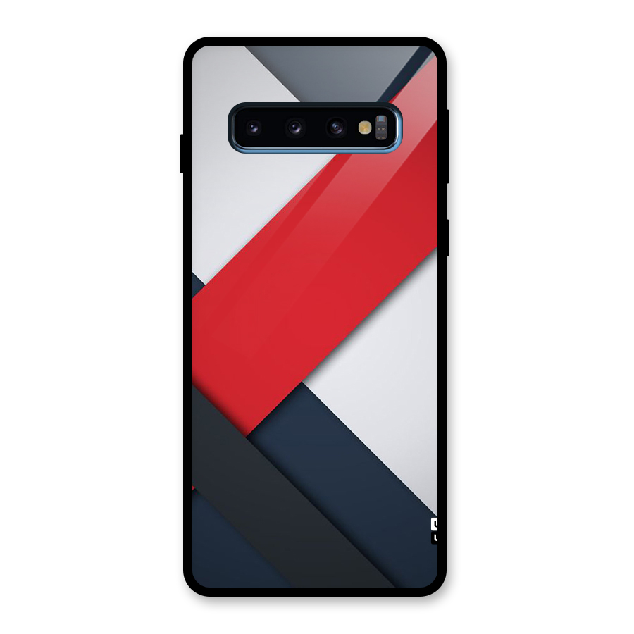 Classic Bold Glass Back Case for Galaxy S10