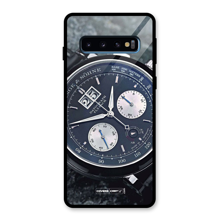 Classic Wrist Watch Glass Back Case for Galaxy S10