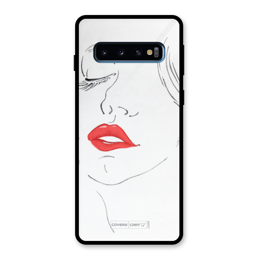Classy Girl Glass Back Case for Galaxy S10