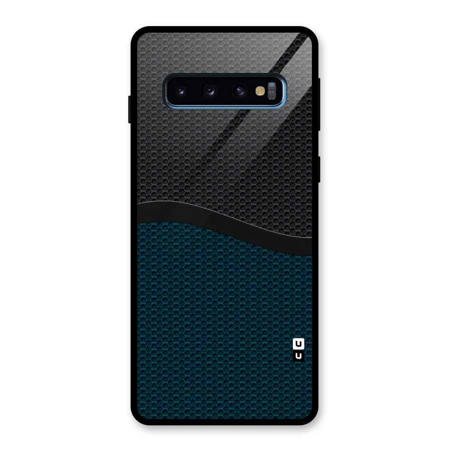 Classy Rugged Bicolor Glass Back Case for Galaxy S10