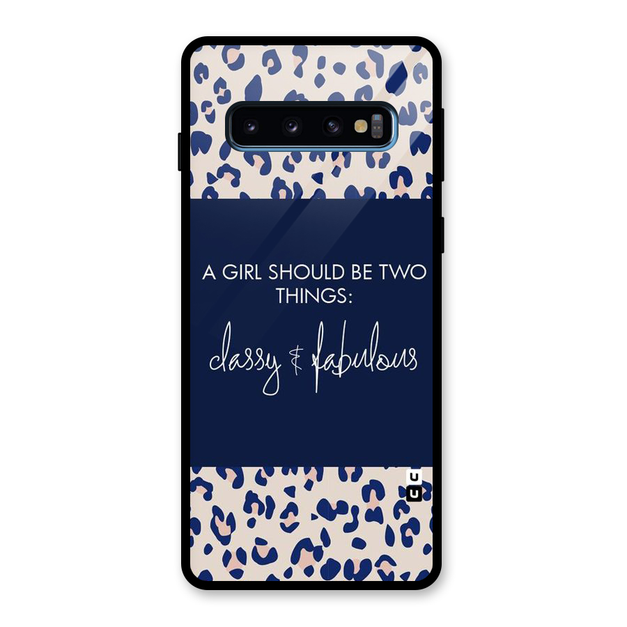 Classy and Fabulous Glass Back Case for Galaxy S10