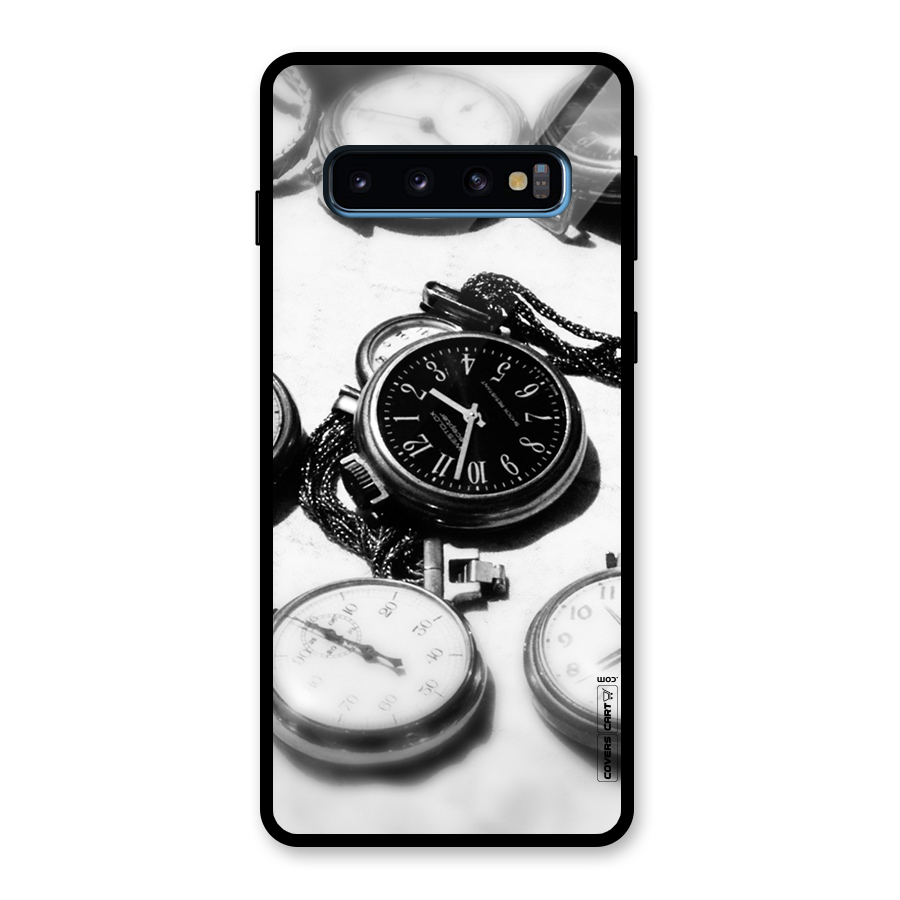 Clock Collection Glass Back Case for Galaxy S10