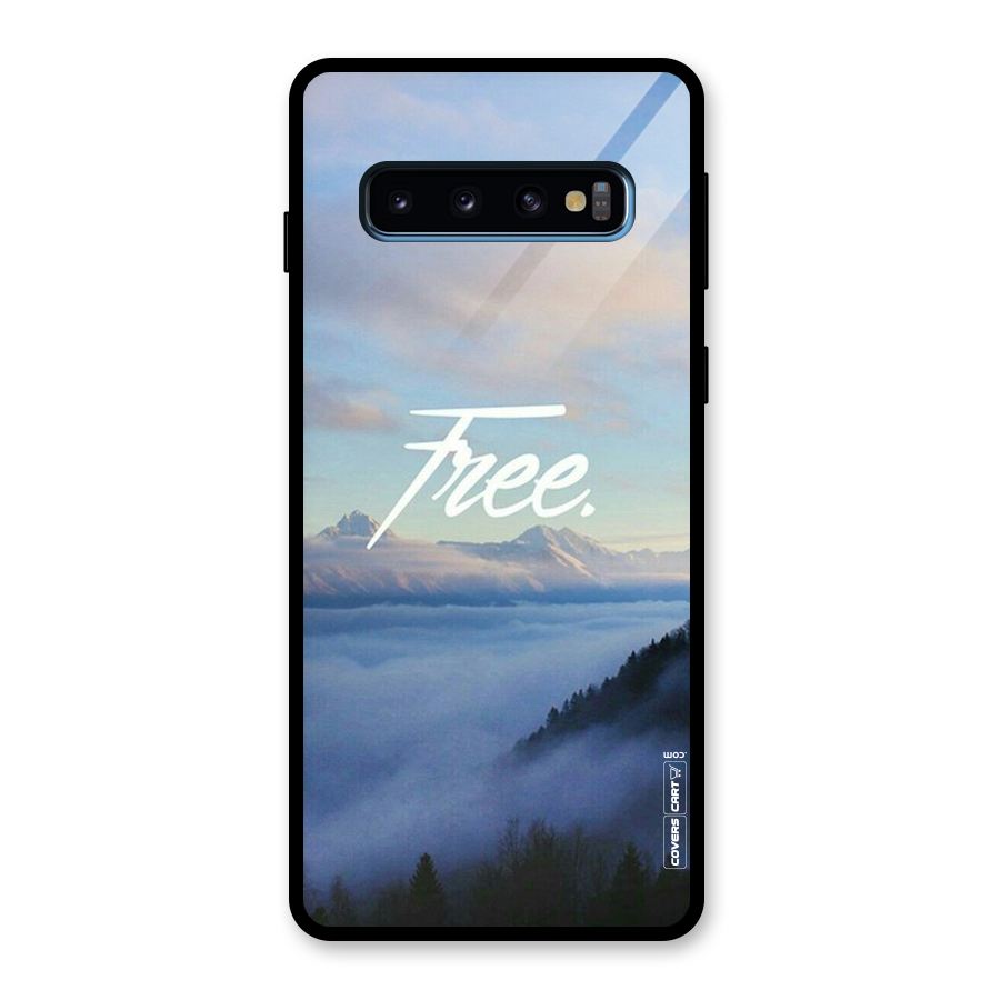 Cloudy Free Glass Back Case for Galaxy S10