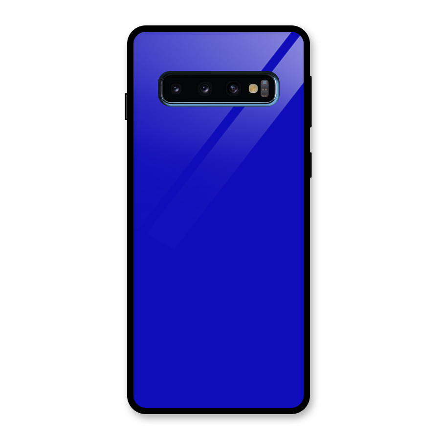 Cobalt Blue Glass Back Case for Galaxy S10