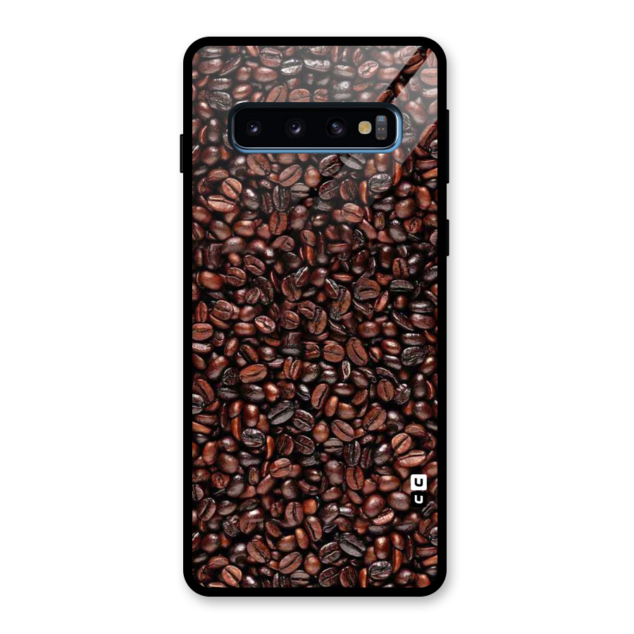 Cocoa Beans Glass Back Case for Galaxy S10