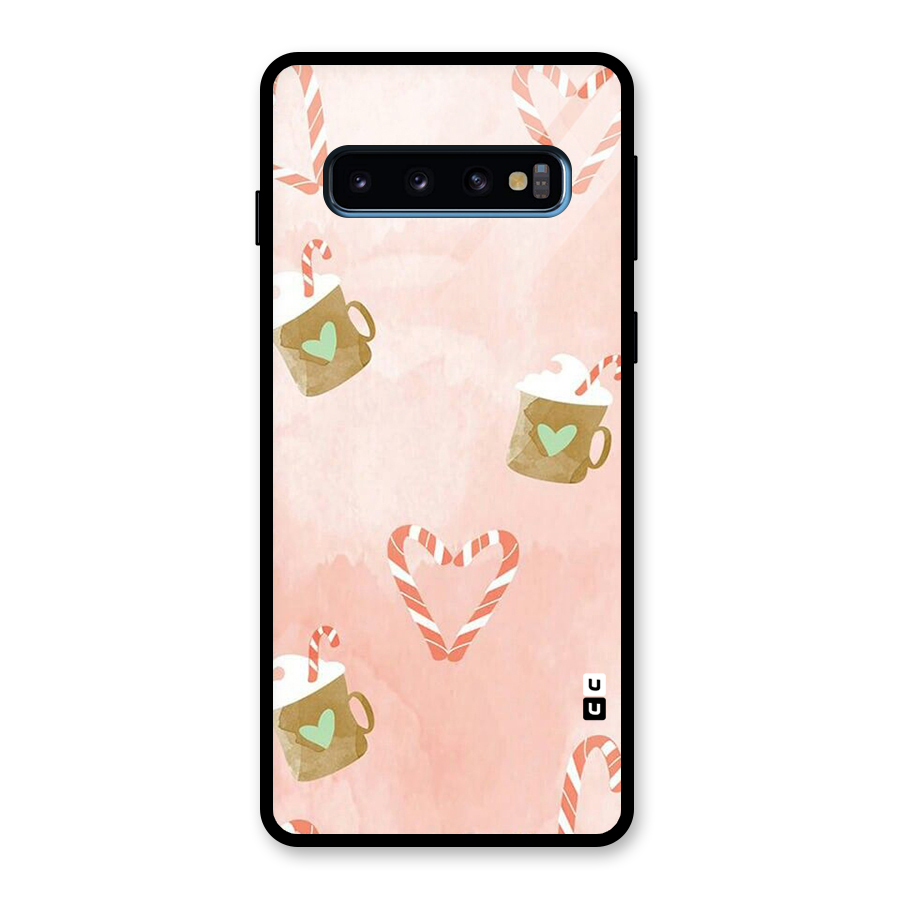 Coffee And Candies Glass Back Case for Galaxy S10