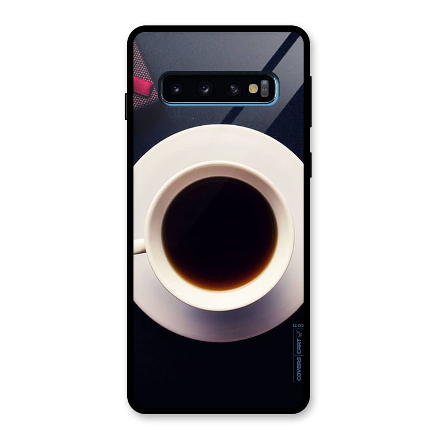 Coffee And Cookies Glass Back Case for Galaxy S10