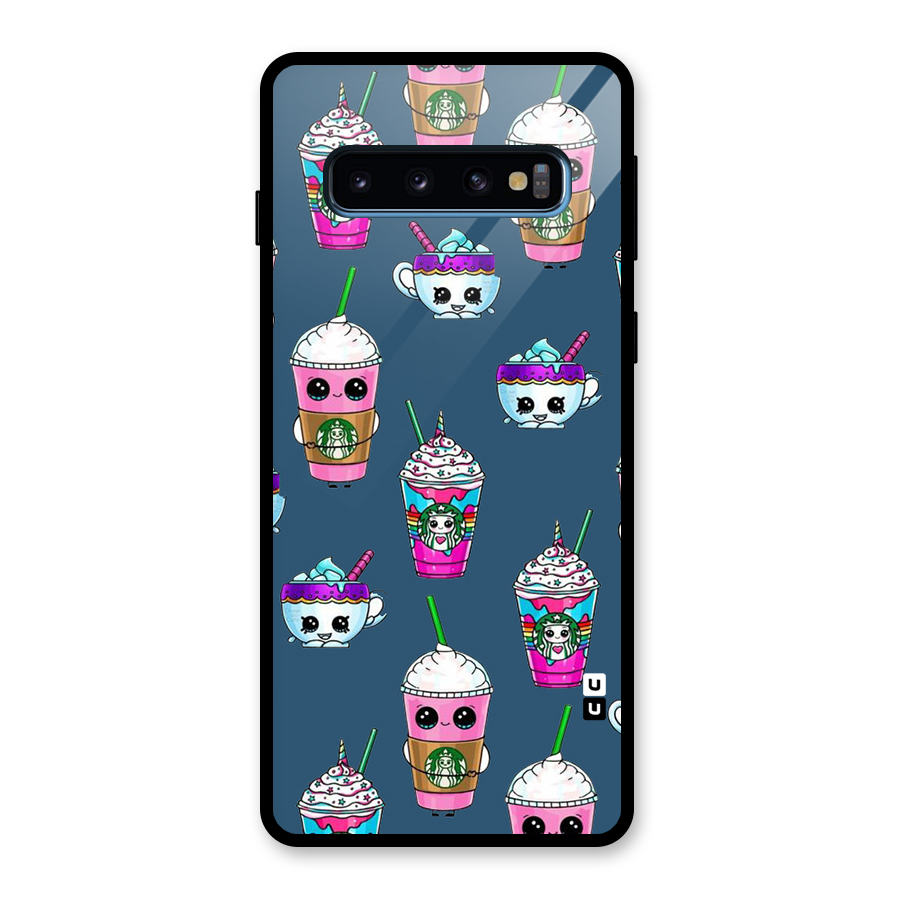 Coffee Mugs Glass Back Case for Galaxy S10