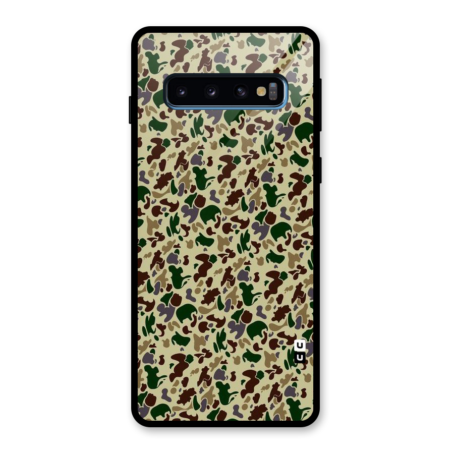 Colored Shapes Glass Back Case for Galaxy S10