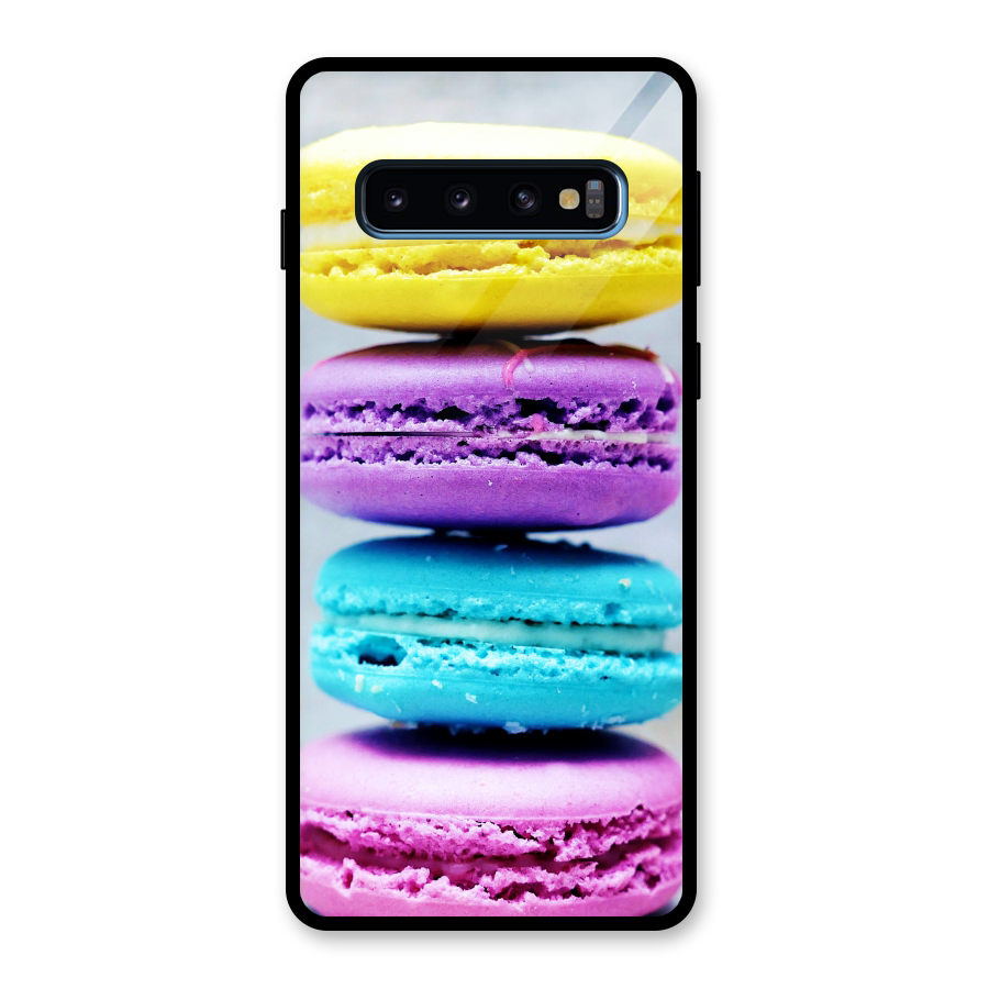 Colourful Whoopie Pies Glass Back Case for Galaxy S10