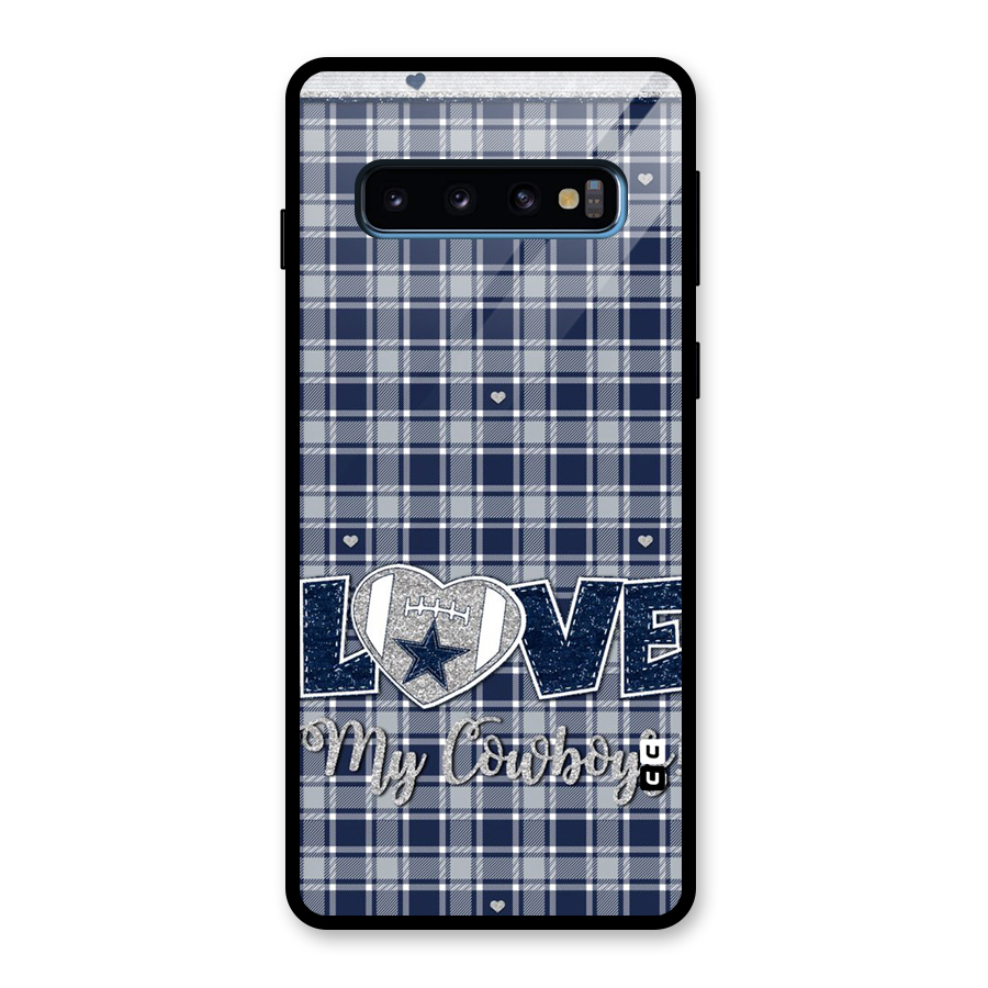 Cowboy Love Glass Back Case for Galaxy S10