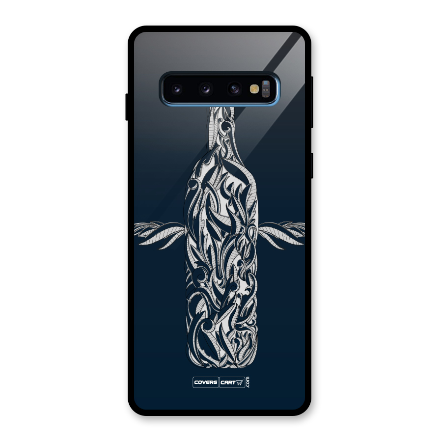 Creative Bottle Glass Back Case for Galaxy S10