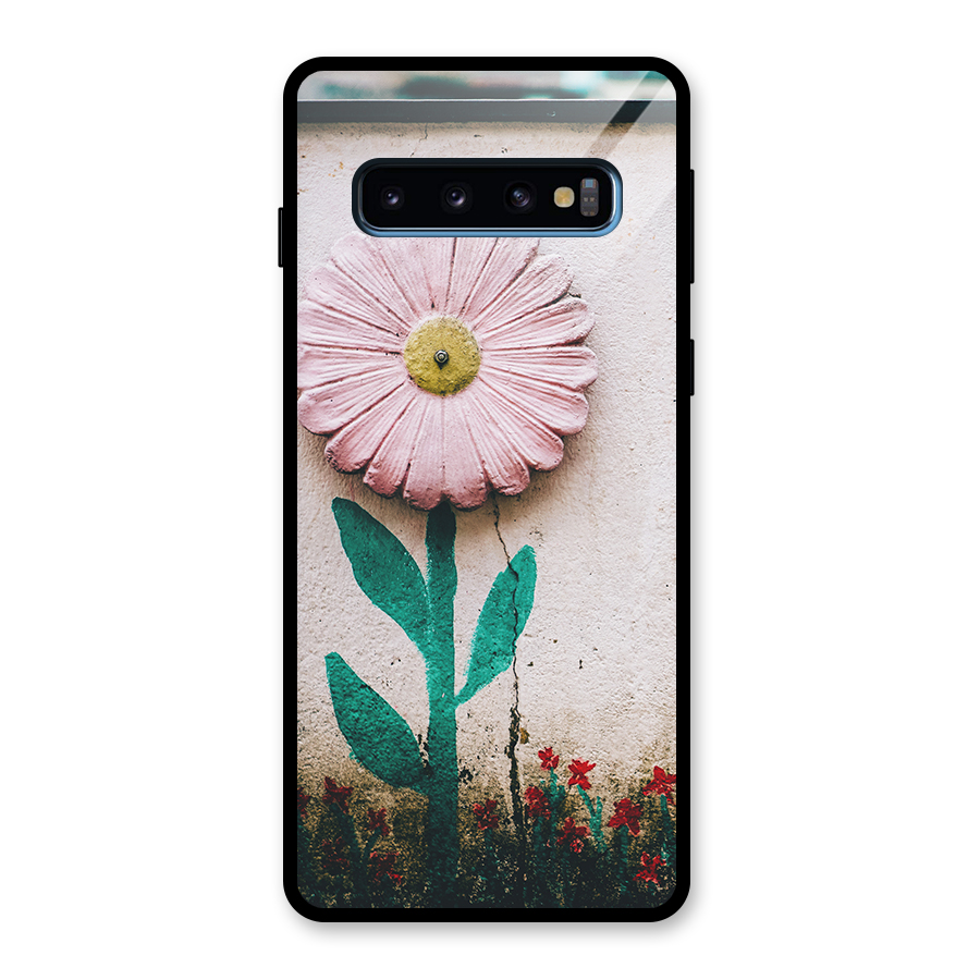 Creativity Flower Glass Back Case for Galaxy S10