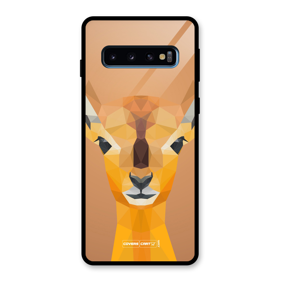 Cute Deer Glass Back Case for Galaxy S10