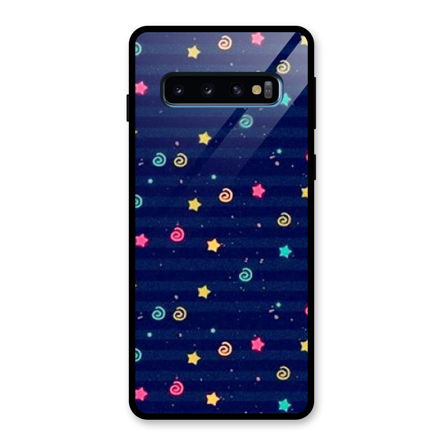 Cute Design Glass Back Case for Galaxy S10
