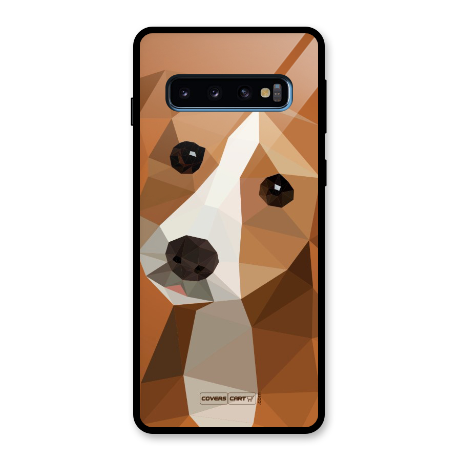Cute Dog Glass Back Case for Galaxy S10