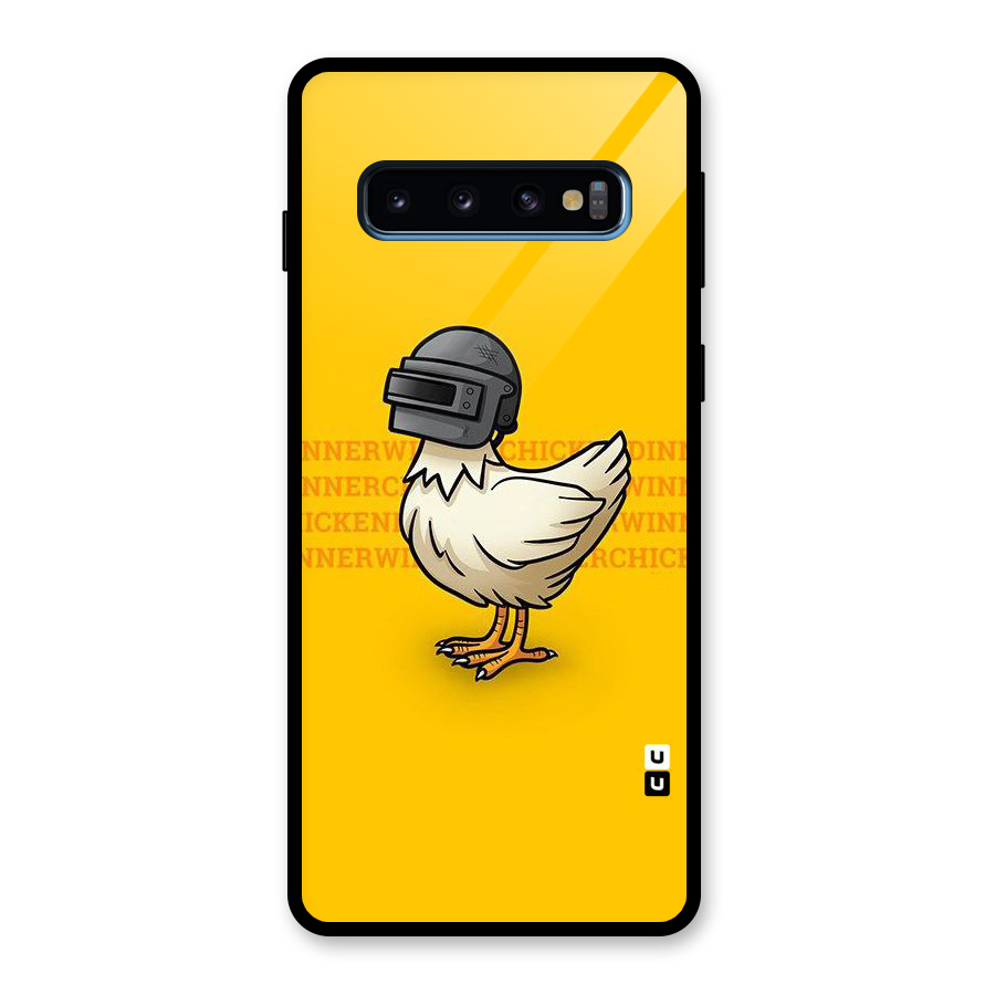 Cute Mask Glass Back Case for Galaxy S10