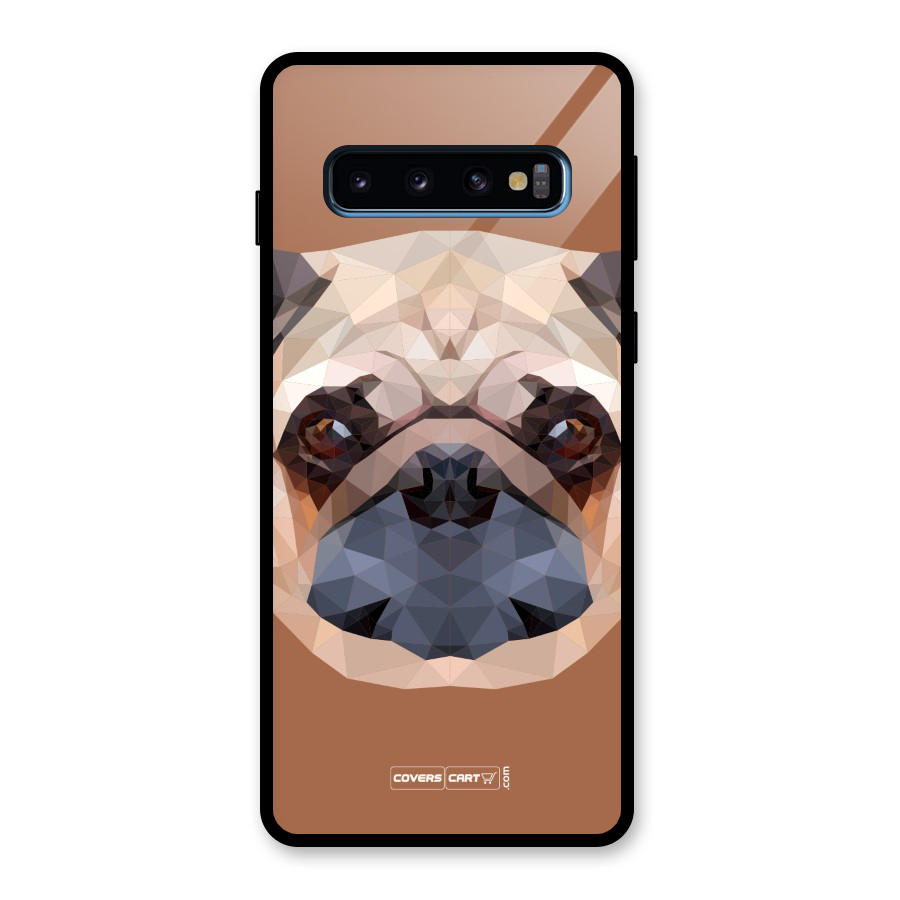 Cute Pug Glass Back Case for Galaxy S10