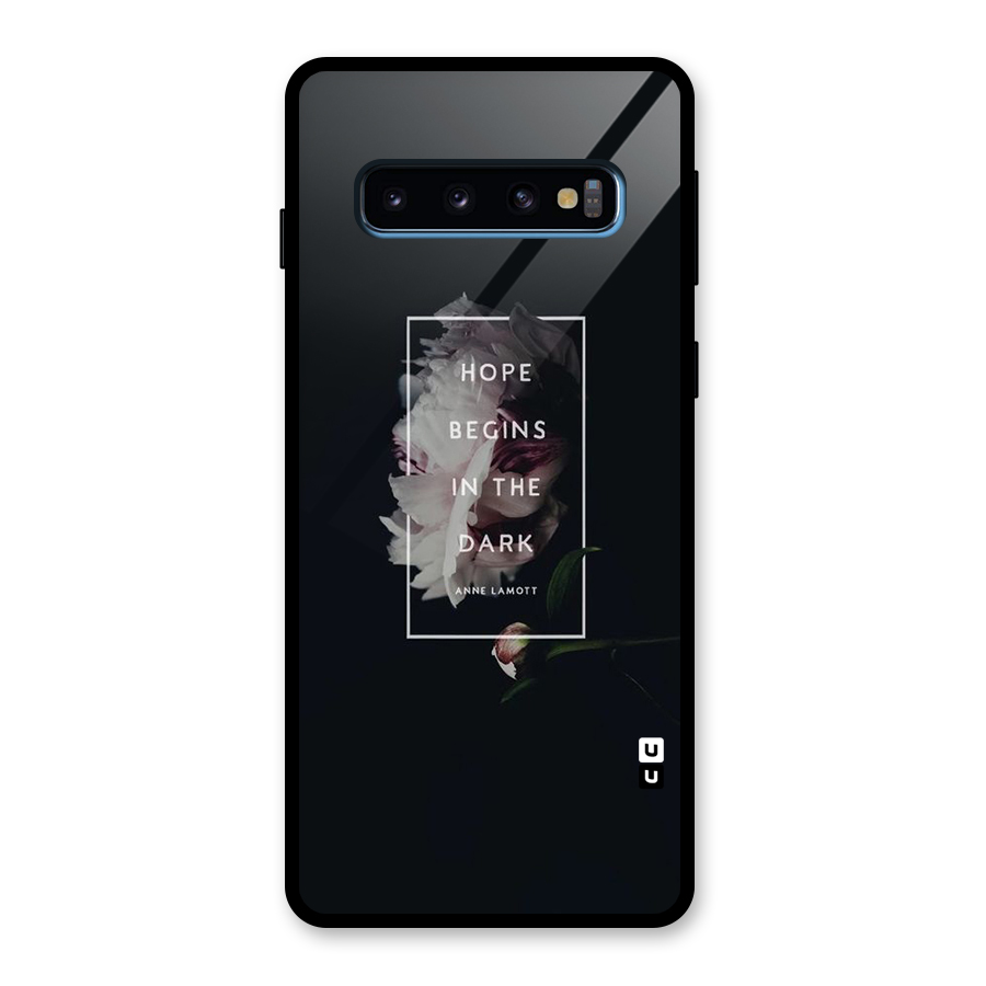 Dark Hope Glass Back Case for Galaxy S10