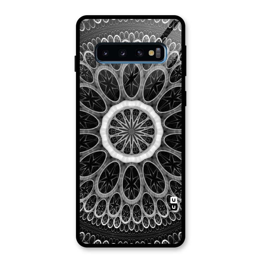 Dark Pattern Art Glass Back Case for Galaxy S10