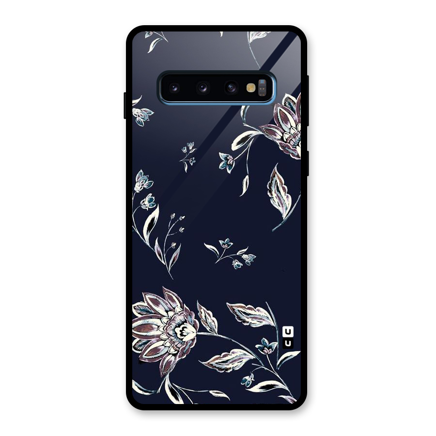 Dark Petals Glass Back Case for Galaxy S10