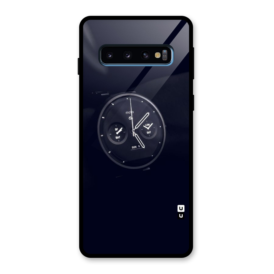 Dark Watch Glass Back Case for Galaxy S10
