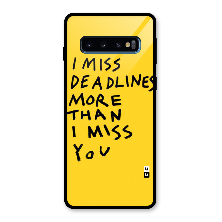 Deadlines Glass Back Case for Galaxy S10